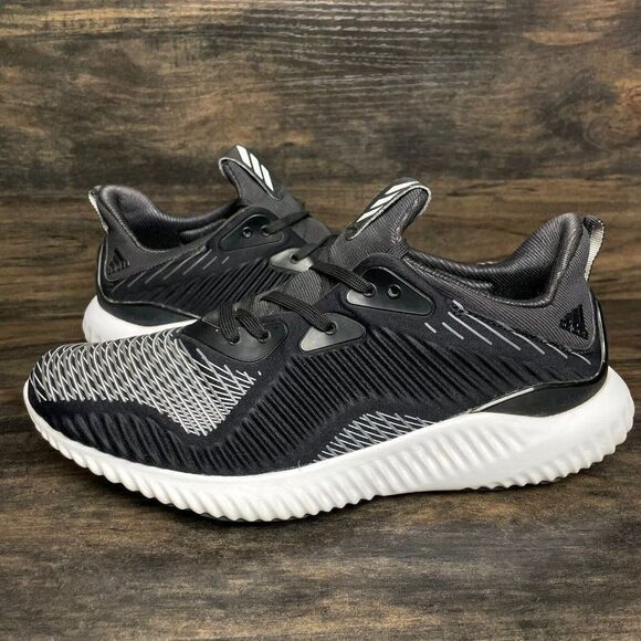 Adidas Alphabounce HPC M Black Grey Running Sneakers Women's Size US 8 BW0330 - Picture 1 of 9